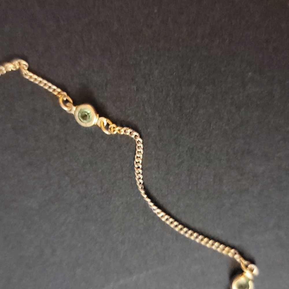 Avon Vintage Peridot Necklace